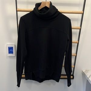 ALO funnel neck sweatshirt.  Black. Size small